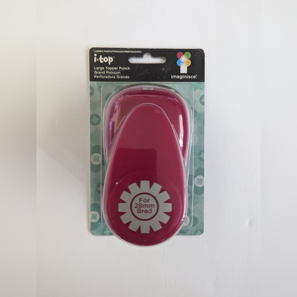 Imaginisce I-Top Flower Star 28mm Brad Paper Punch Scrapbooking Confetti